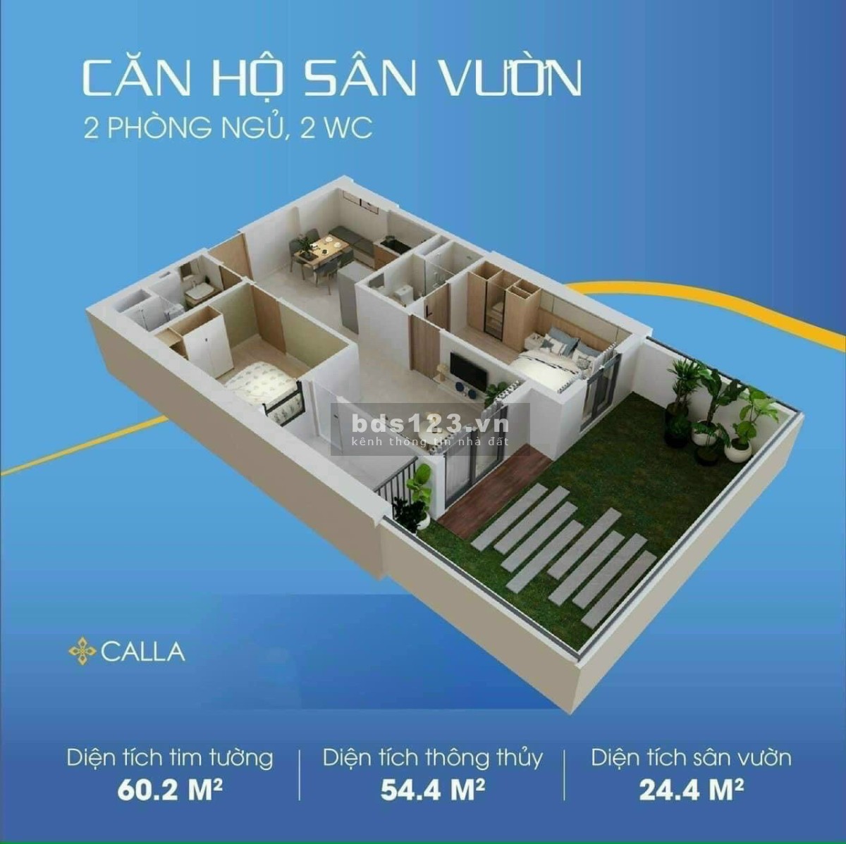 Calla Apartment căn hộ sân vườn duy nhất tại thành phố biển Quy Nhơn, giá tốt