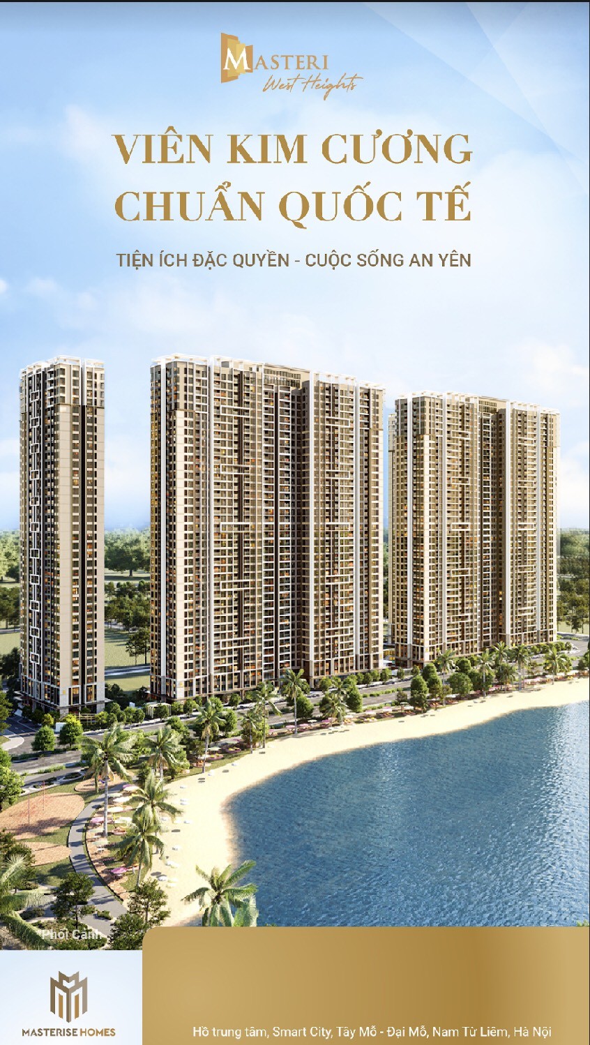 Tôi cần bán gấp căn góc 2 pn, taanfg 20 view hồ Masteri West Hight Smart City có bếp điều hoà âm