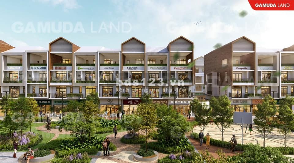 Bán nhà phố thương mại sầm uất bậc nhất thành phố mới Bình Dương của chủ đầu tư Gamuda Land