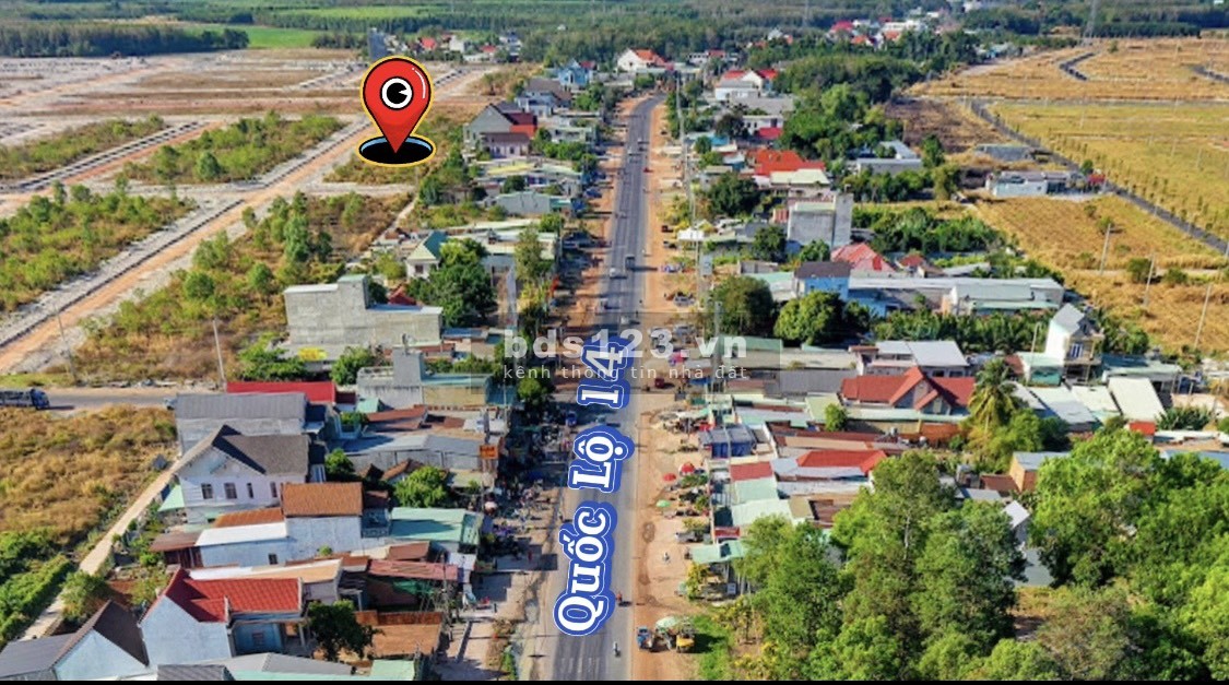 Bán nhanh 3 Lô 2 mặt tiền, nằm sau quốc lộ 14, Bán Kính 700m ngay Chợ và 3 Trường Học