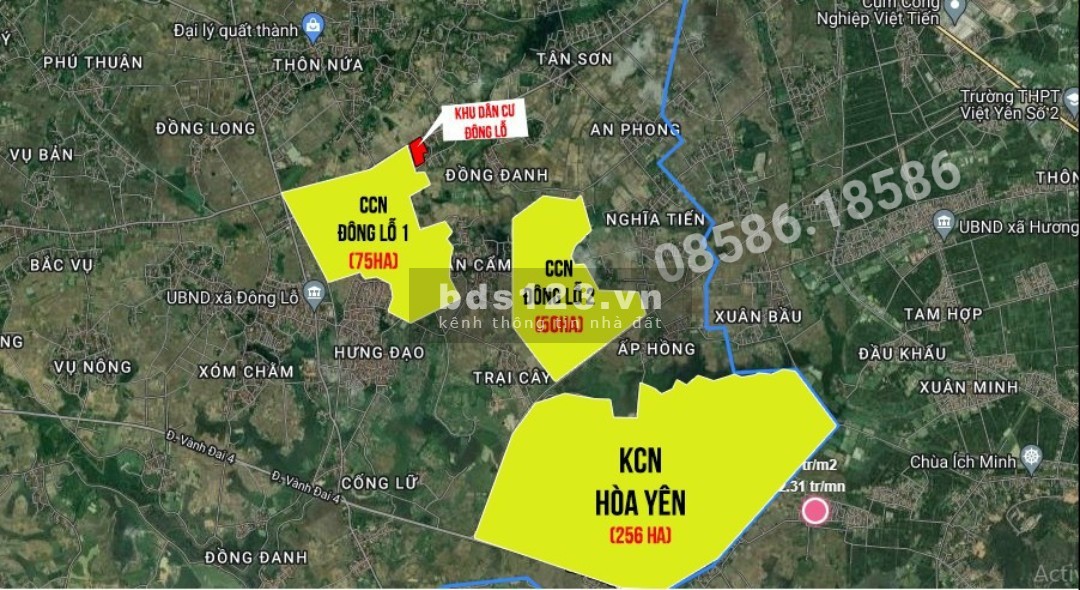 Dự án khu dân dân cư vàm cuối đông lỗ, sổ đỏ ngay, vị trí đẹp, hạ tầng đẹp, đất đấu giá đông lỗ