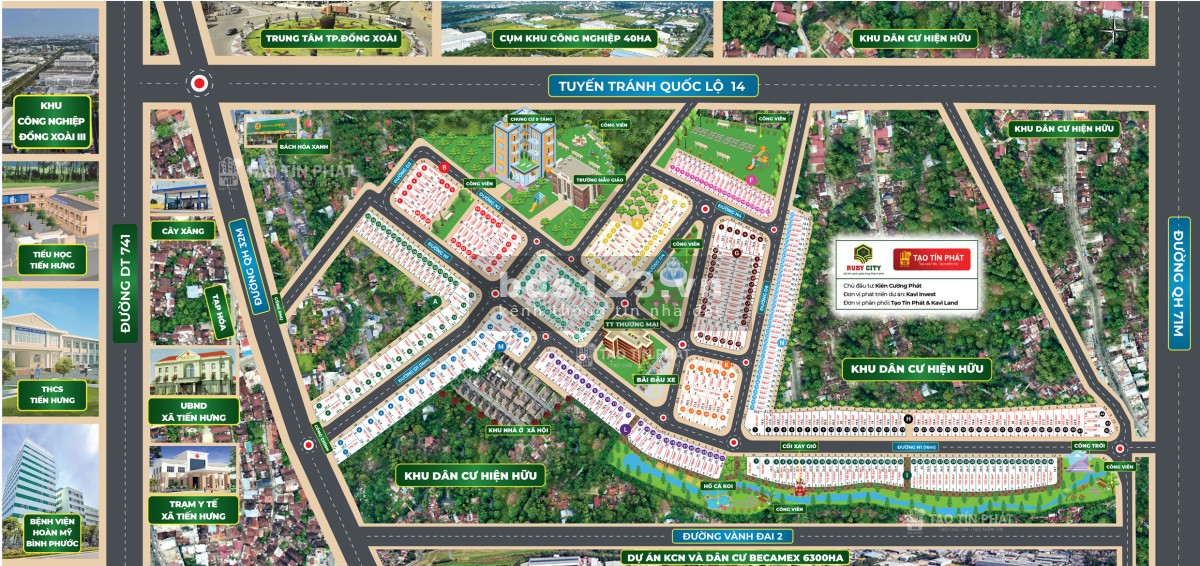 Khu Đô Thị Ruby City Bình Phước giá tốt đầu tư sinh lời, sổ sẵn