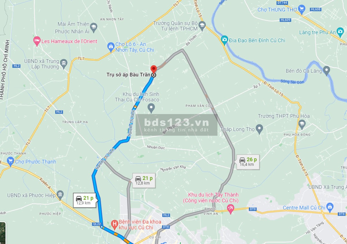 Đất thổ cư Bà Thiên mặt tiền đường lớn xe cont, xây nhà,…