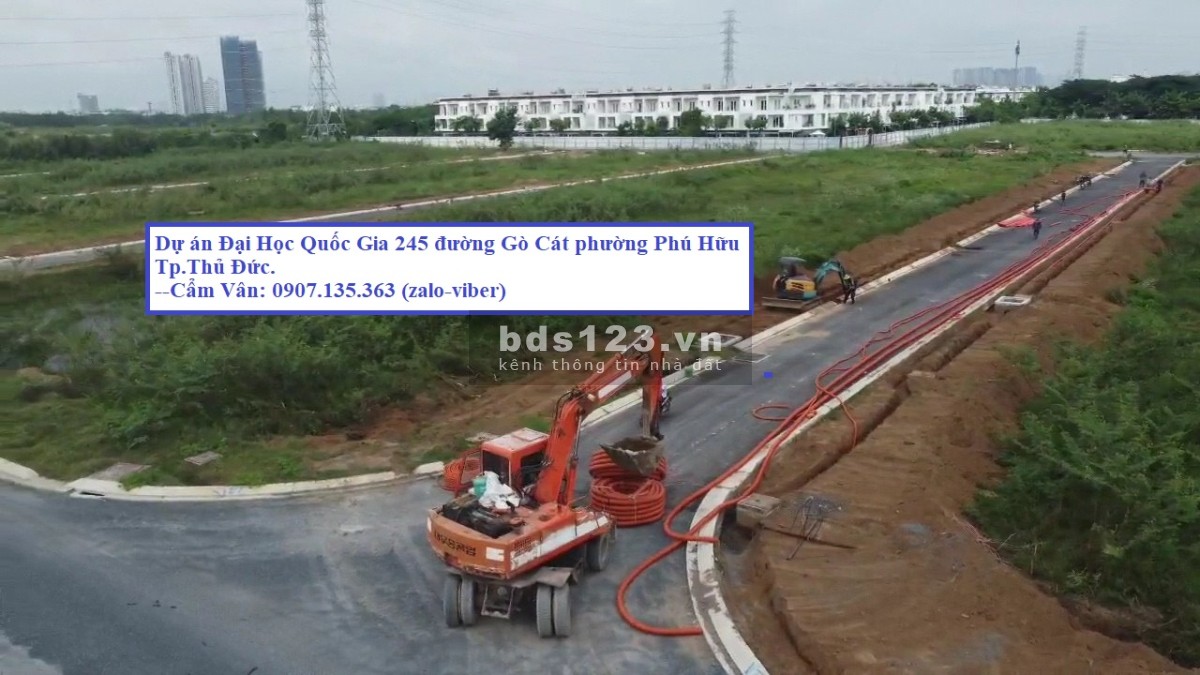 Chuyên mua bán đất nền Đại Học Quốc Gia 245 đường Gò Cát phường Phú Hữu Quận 9. Liên hệ 0909567222