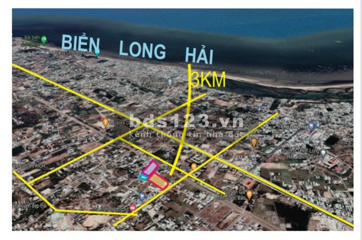 Bán Đất Nền Trung Tâm Đường 3/2 Thị Trấn Long Hải - BRVT pháp lý chuẩn
