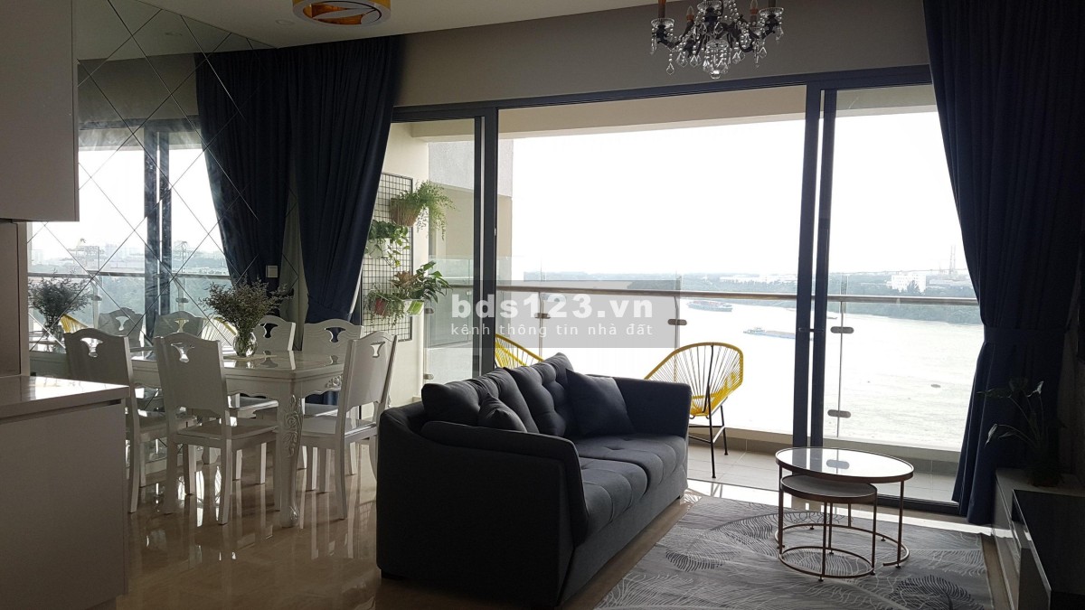Bán căn hộ 1 phòng ngủ view sông Sài Gòn siêu đẹp Đảo Kim Cương, giá tốt