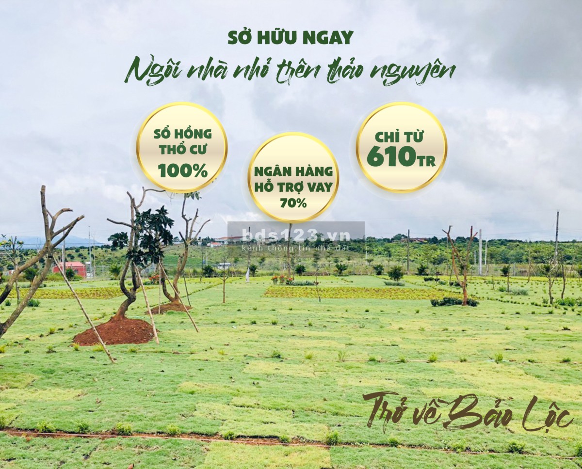 bán đất Lộc Tân Garden Bảo Lộc Lâm Đồng - Đất Nghĩ Dưỡng chỉ từ 610tr