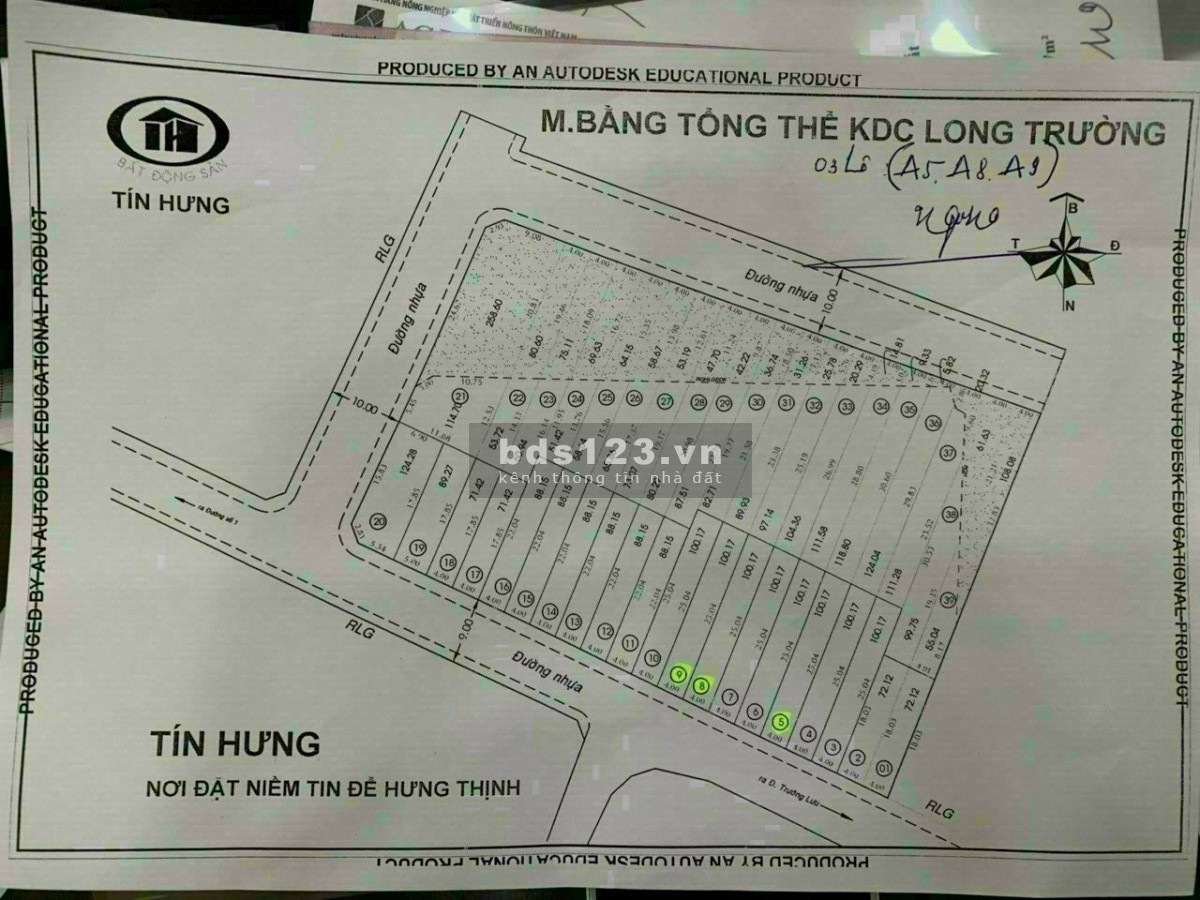 Bán đất thổ cư hẻm Trường Lưu 100m2 Q9 có giấy phép xây dựng