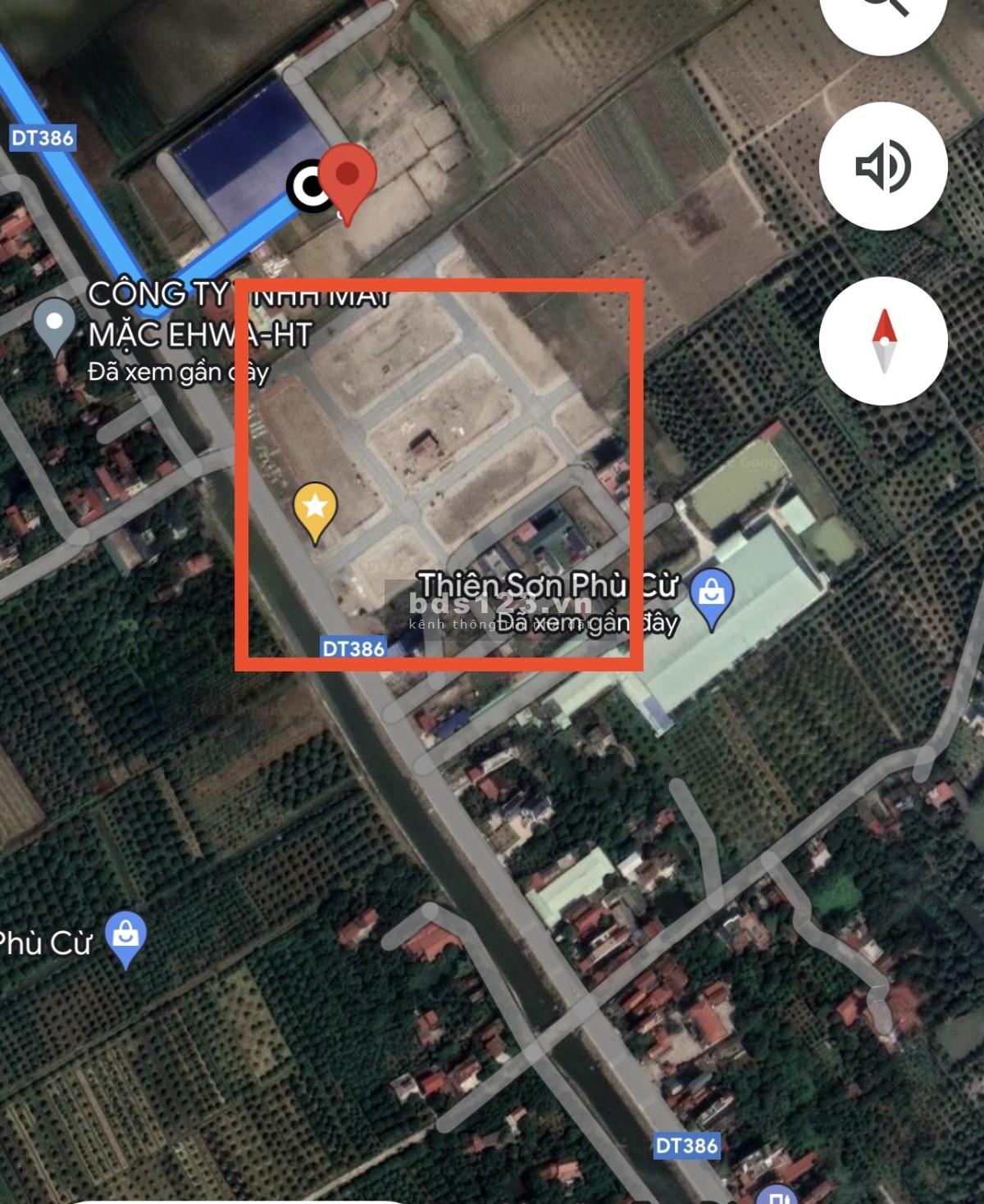 Đất sổ đỏ Tỉnh lộ 386 Phù Cừ Hưng Yên giá đầu tư sinh lời cao