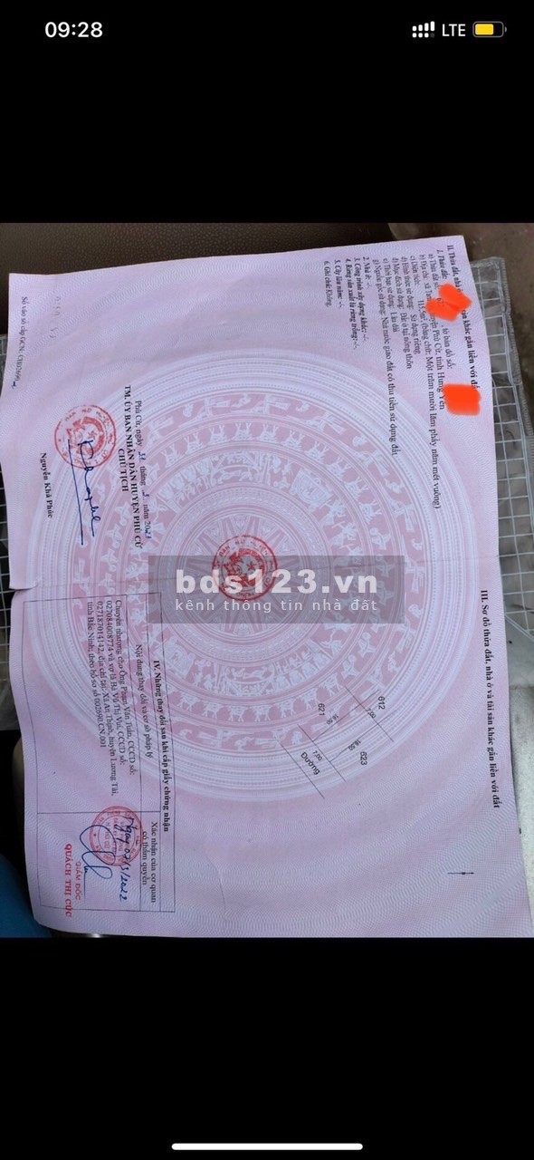 Đất sổ đỏ Tỉnh lộ 386 Phù Cừ Hưng Yên giá đầu tư sinh lời cao