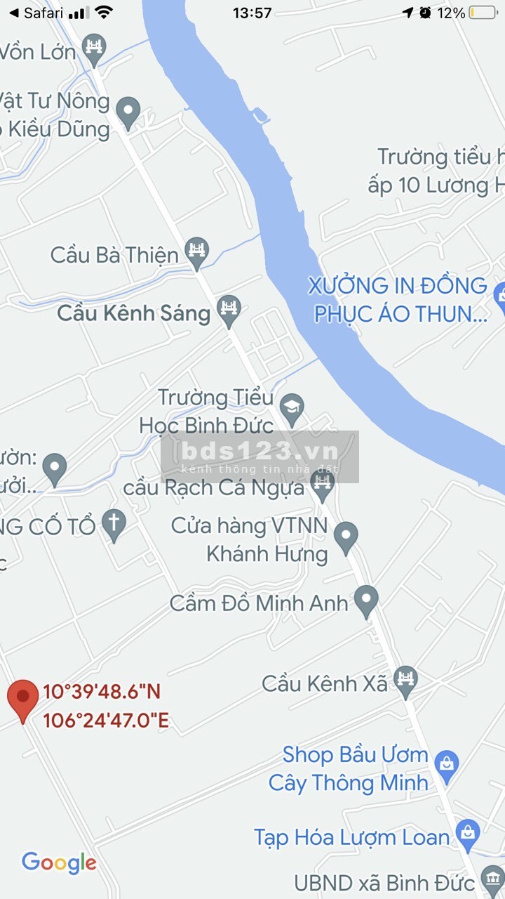 Bán đất đẹp Long An giá rẻ gần thành phố, giá tốt đầu tư, liên hệ 0906323346