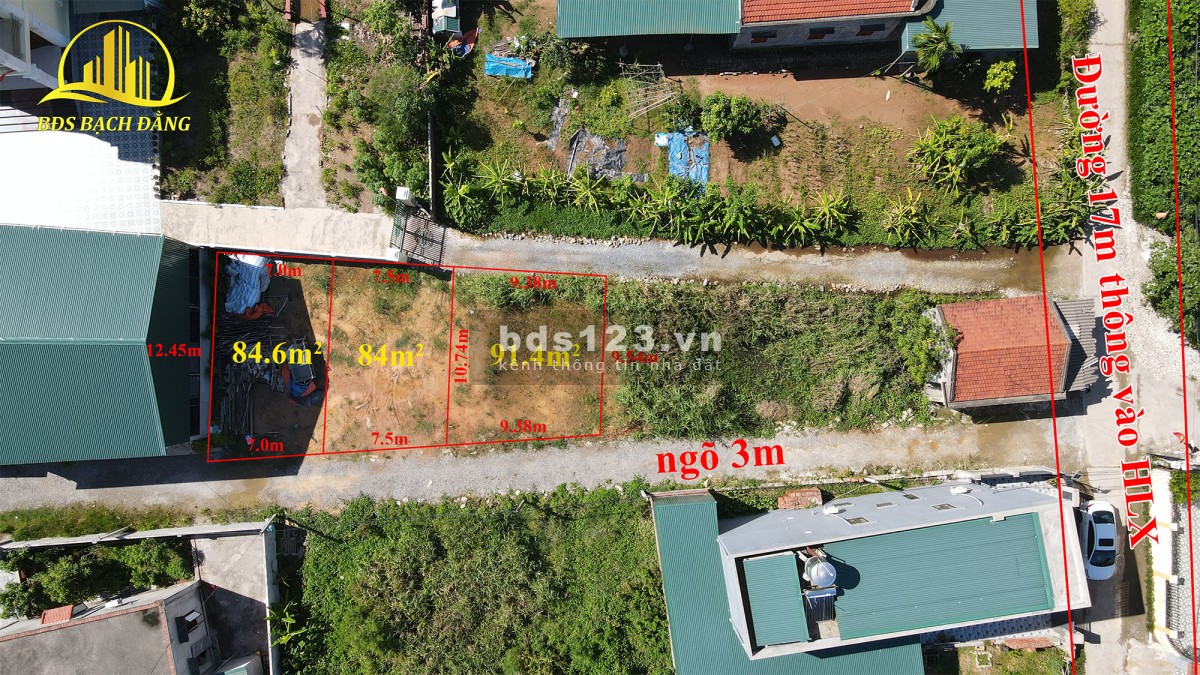 Chính chủ cần bán 3 ô đất phường Hà An gần dự án Hạ Long Xanh của Vingroup giá đầu tư