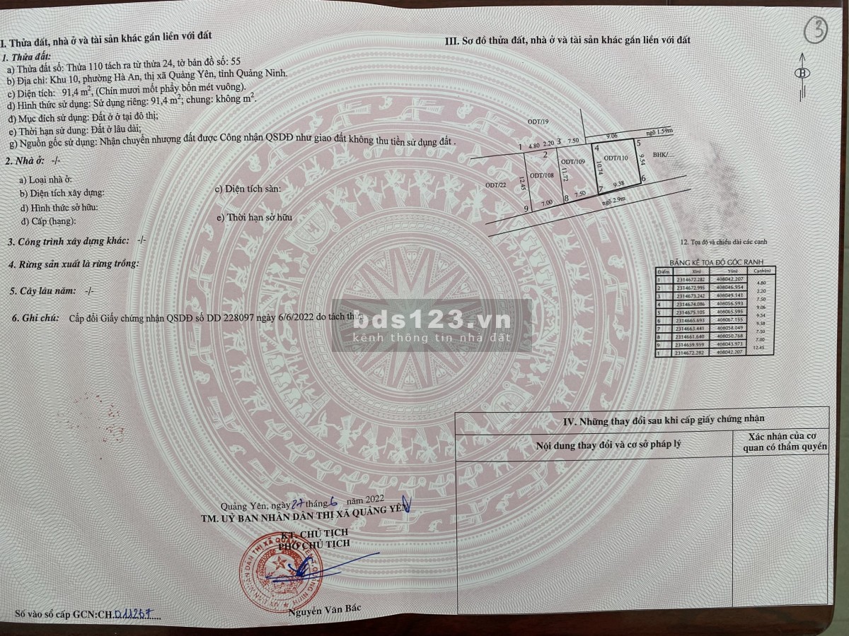Chính chủ cần bán 3 ô đất phường Hà An gần dự án Hạ Long Xanh của Vingroup giá đầu tư