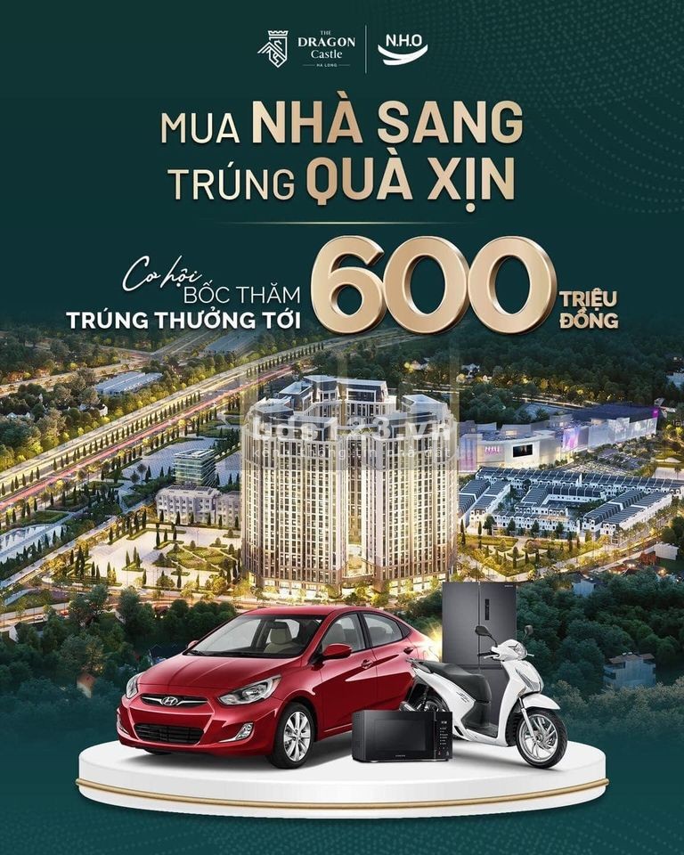 Chỉ hơn 1.4 tỷ căn view nội khu bao trọn tiện ích Dragon Castle