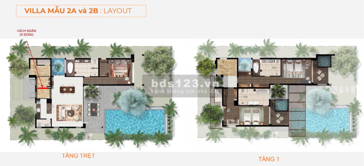 Biệt thự biển Angsana Hồ Tràm 25 tỷ/căn (gồm nội thất, VAT và PBT) đã hiện hữu có thể sd luôn