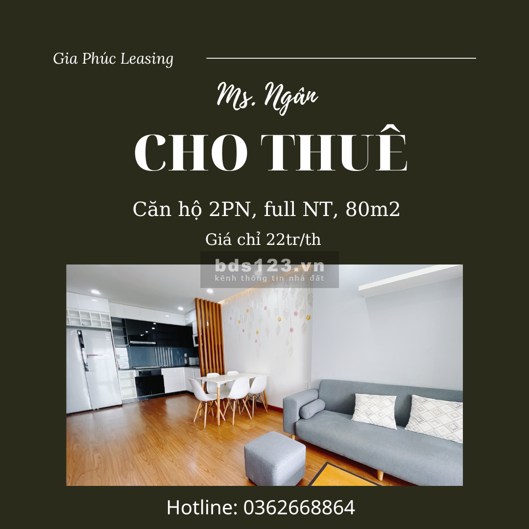 Cho thuê căn 2PN DT lớn tại Kingston, Phú Nhuận, thuê nhanh giá thương lượng
