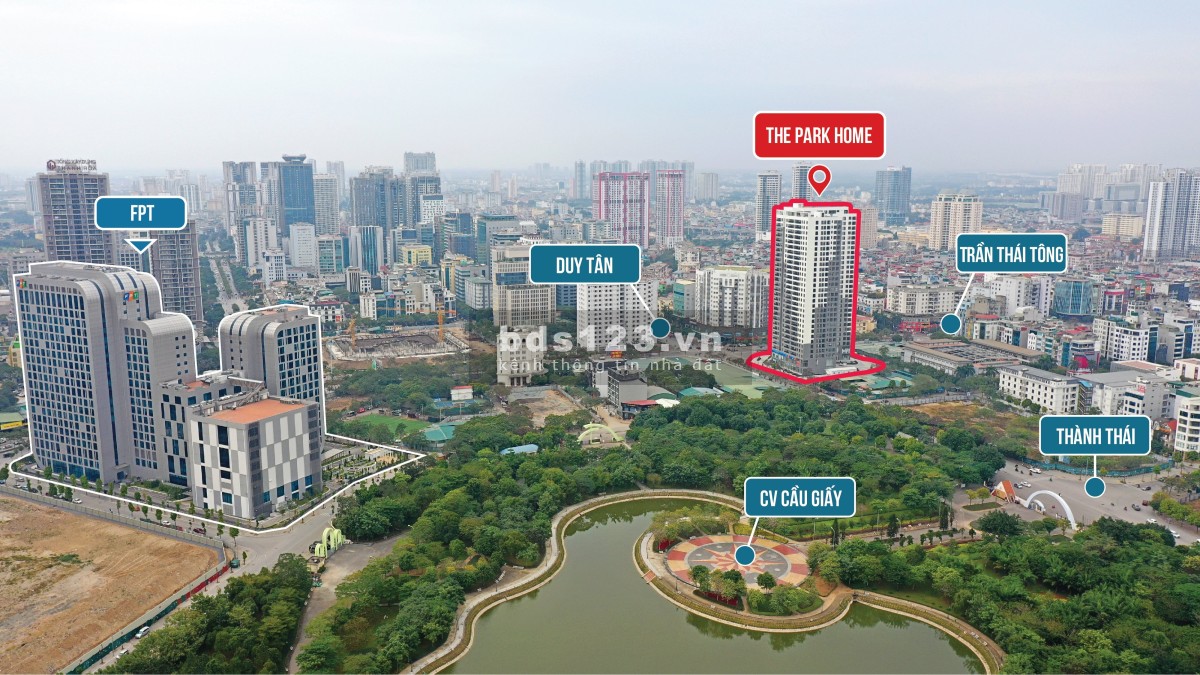 PARK HOME nâng cấp và ổn định căn hộ thỏa mãn nhu cầu 3N, dt 120m2, ở trung tâm Cầu Giấy, 6 tỷ4