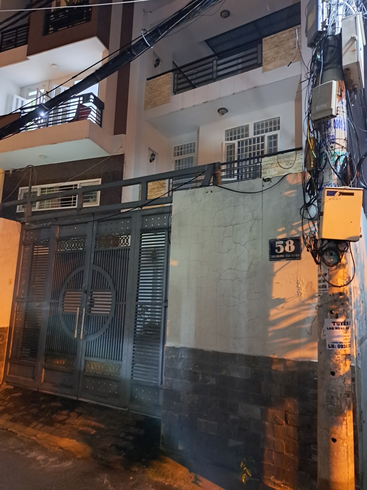 Cần cho thuê nhà 2 mặt tiền đường Thích Bửu Đăng dt 5,5x25 khu an ninh