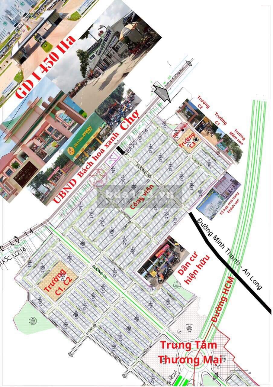 Bán gấp lô đất có tiện ích đầy đủ gồm trường học, chợ, khu công nghiệp và gần quốc lộ