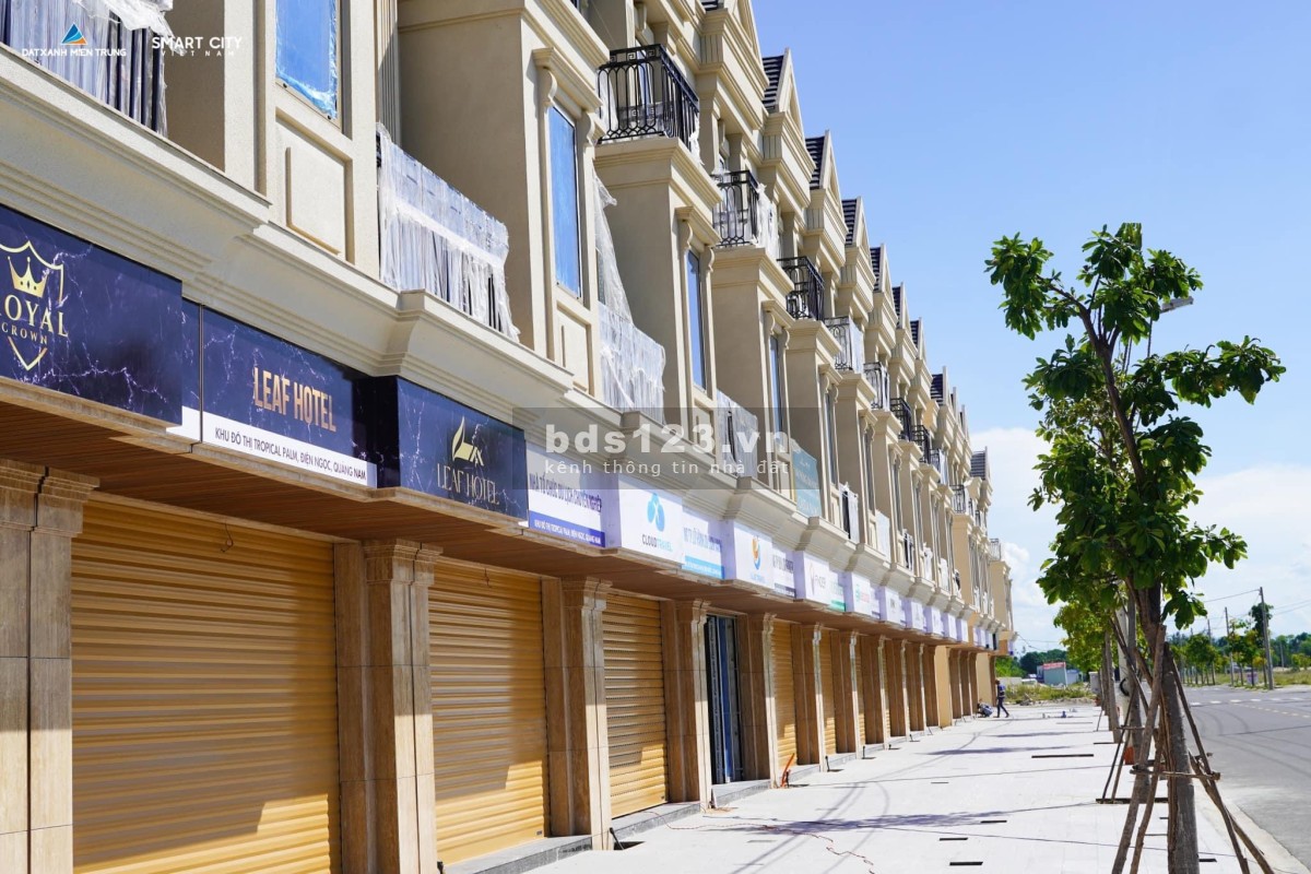 Chỉ 1Tỷ7 có shophouse 4 tầng, biển Nam đà nẵng, có sổ, view công viên, hỗ trợ vay NH 70% 2 năm