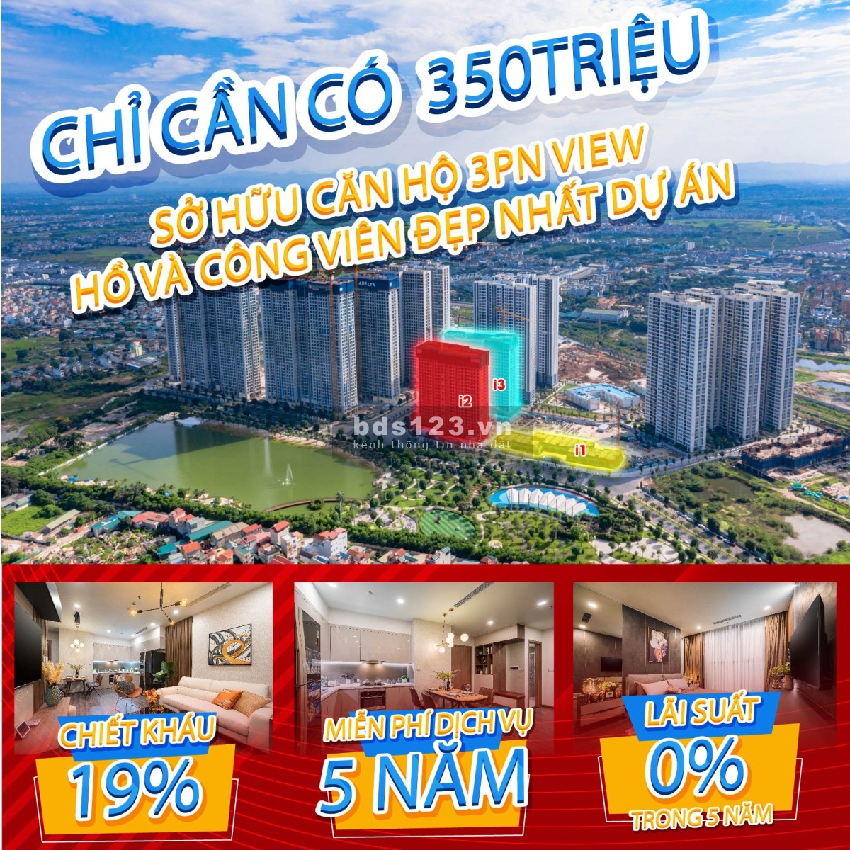 Sở hữu ngay căn hộ view hồ duy nhất tại dự án Imperia Smart City chỉ với 380 triệu