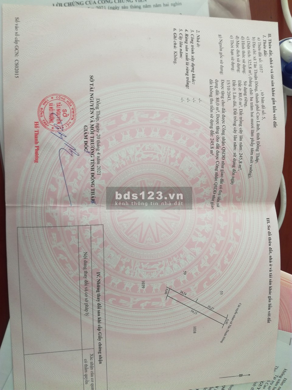 Bán nền rẻ thuộc xã Tân Thuận Đông, thành phố Cao Lãnh giá đầu tư sinh lời