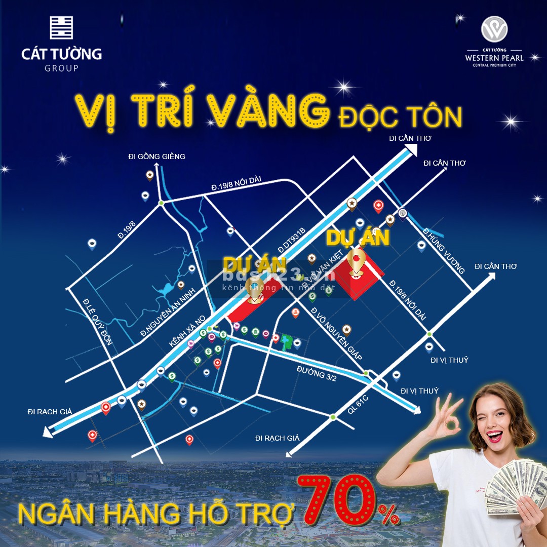 Bán đất nền tại phường 5, Vị Thanh Hậu Giang chỉ từ 427 sỡ hữu ngay nền