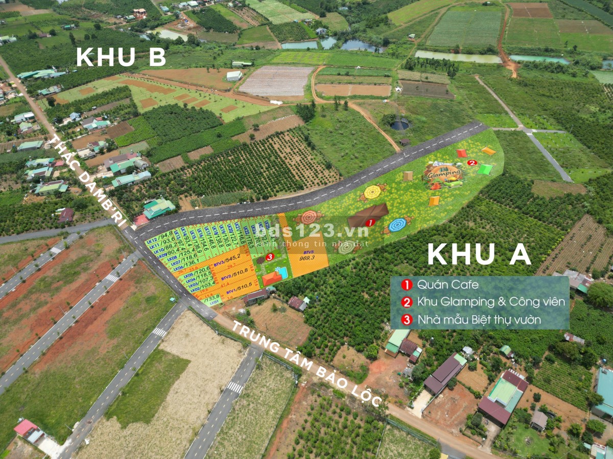 Dự án mới full sổ hồng nay ngã 5 Dam Bri, giá tốt sổ sẵn, đầu tư sinh lời