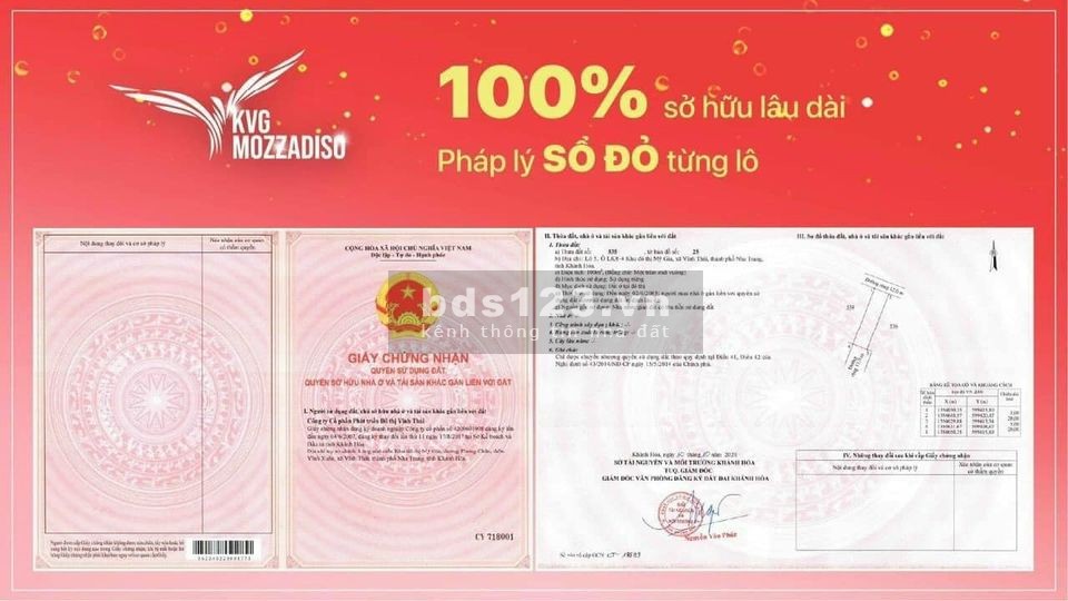 Nhanh tay BOOKING để có cơ hội sỡ hữu biệt thự nghỉ dưỡng MOZZADISO - Nha Trang