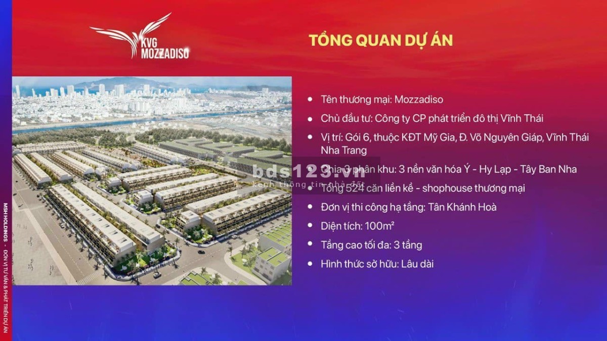 Nhanh tay BOOKING để có cơ hội sỡ hữu biệt thự nghỉ dưỡng MOZZADISO - Nha Trang