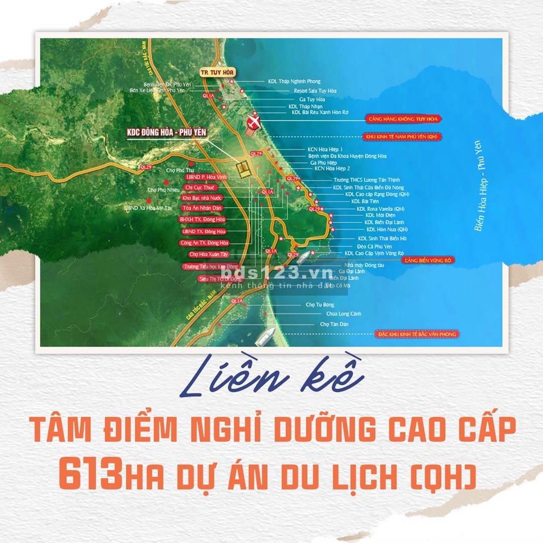 Mở bán đất nền sổ đỏ giỏ hàng đầu tư vị trí Vip nhất khu kinh tế Nam Phú Yên