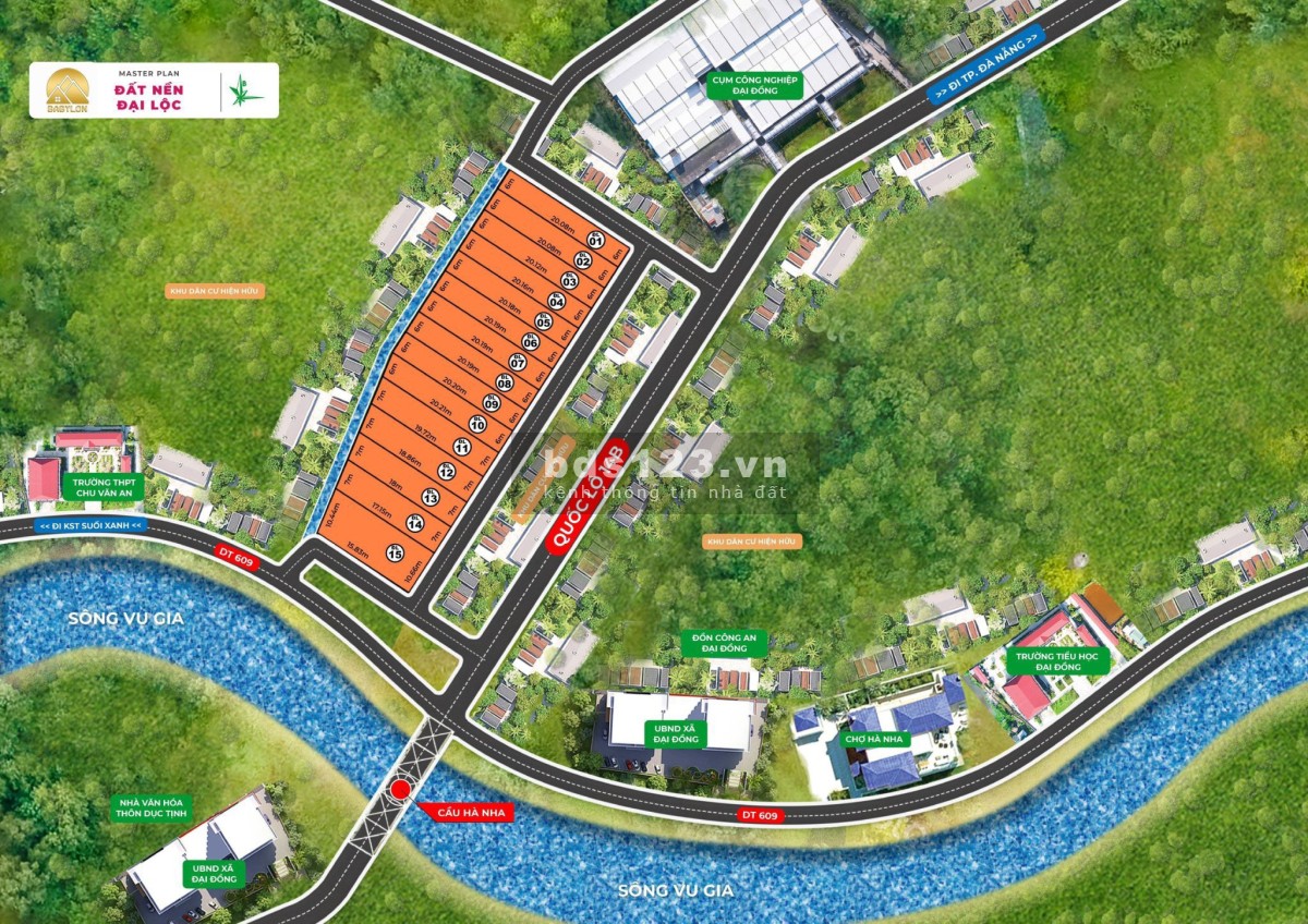 Tiếp tục ra mắt thêm 15 lô ven trung tâm thành phố Đà Nẵng, giá 7xx triệu/nền