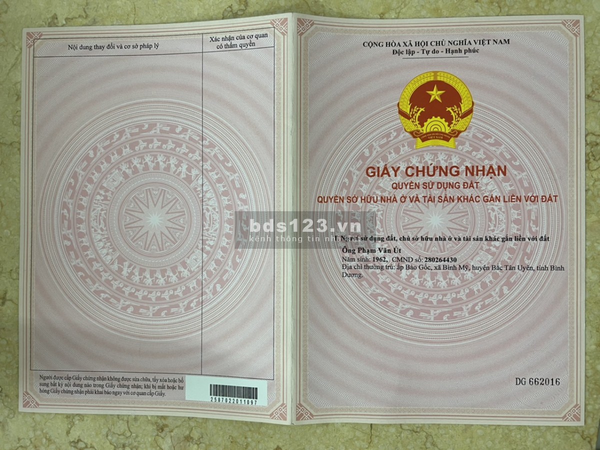Bán đất tại An Bình, Phú Giáo, Bình Dương, DT 250m²