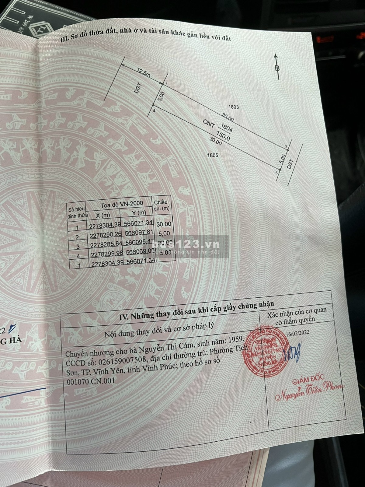 Chính chủ cần bán gấp mảnh đất diện tích sử dụng 150m2 gần cầu Thái Hà
