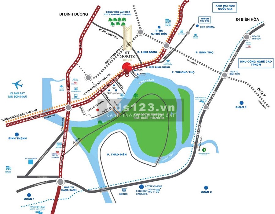 Cho thuê văn phòng ST Moritz vừa xây xong liên hệ 0909506459