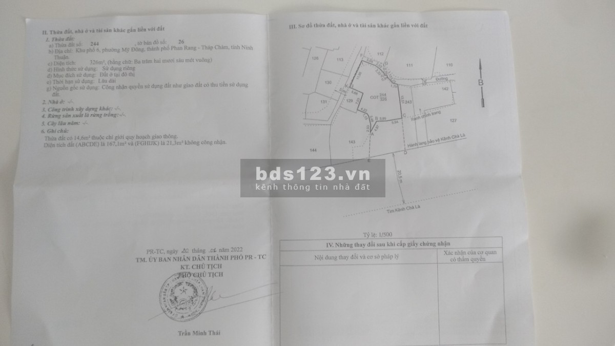 Có lô đất đẹp cần chuyển nhượng quyền sử dụng đất, giá đầu tư sinh lời