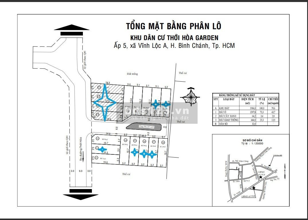 Bán sĩ 7 lô đất ngay chợ Thới Hoà Vĩnh Lộc A, Bình Chánh, liên hệ 0909406397