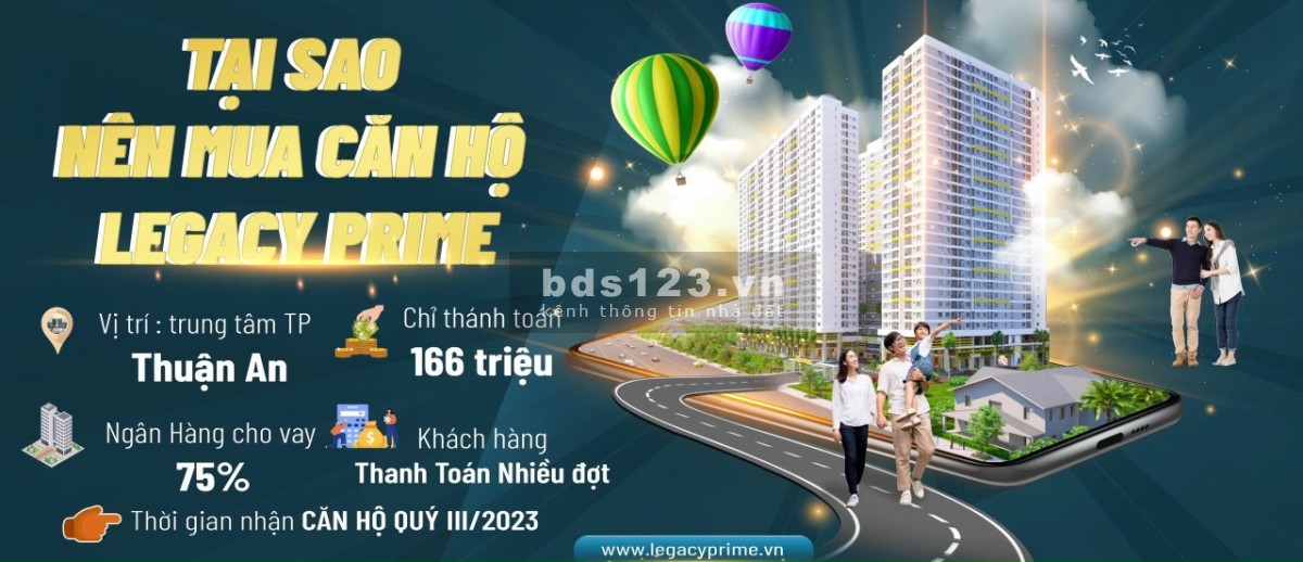Legacy Prime hiện đại sang trọng căn hộ sở hữu lâu dài chiết khấu cao