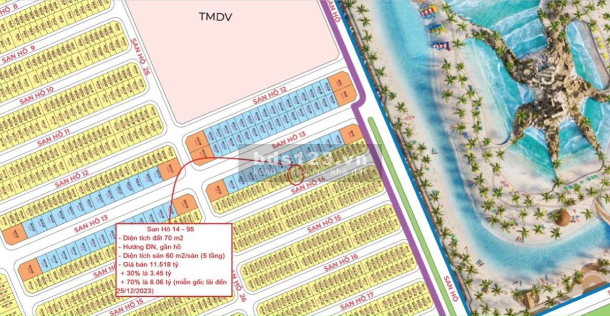 Bán liền kề San Hô gần biển tạo sóng Vinhomes Ocean Park2 - The Empire, ký trực tiếp chủ đầu tư Vin
