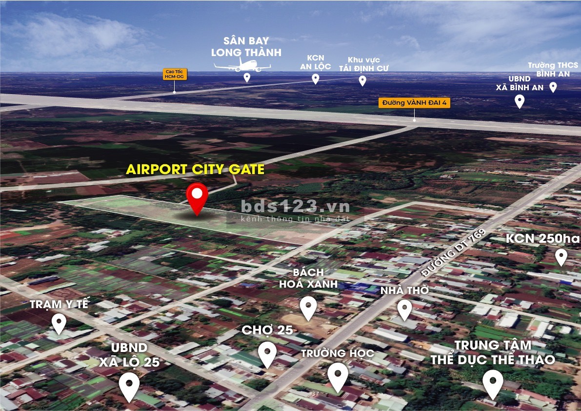 Bán Đất Long Thành - Đồng Nai Cực hot giá chỉ 13 đến 15tr/m2, cách sân bay Long Thành 3km