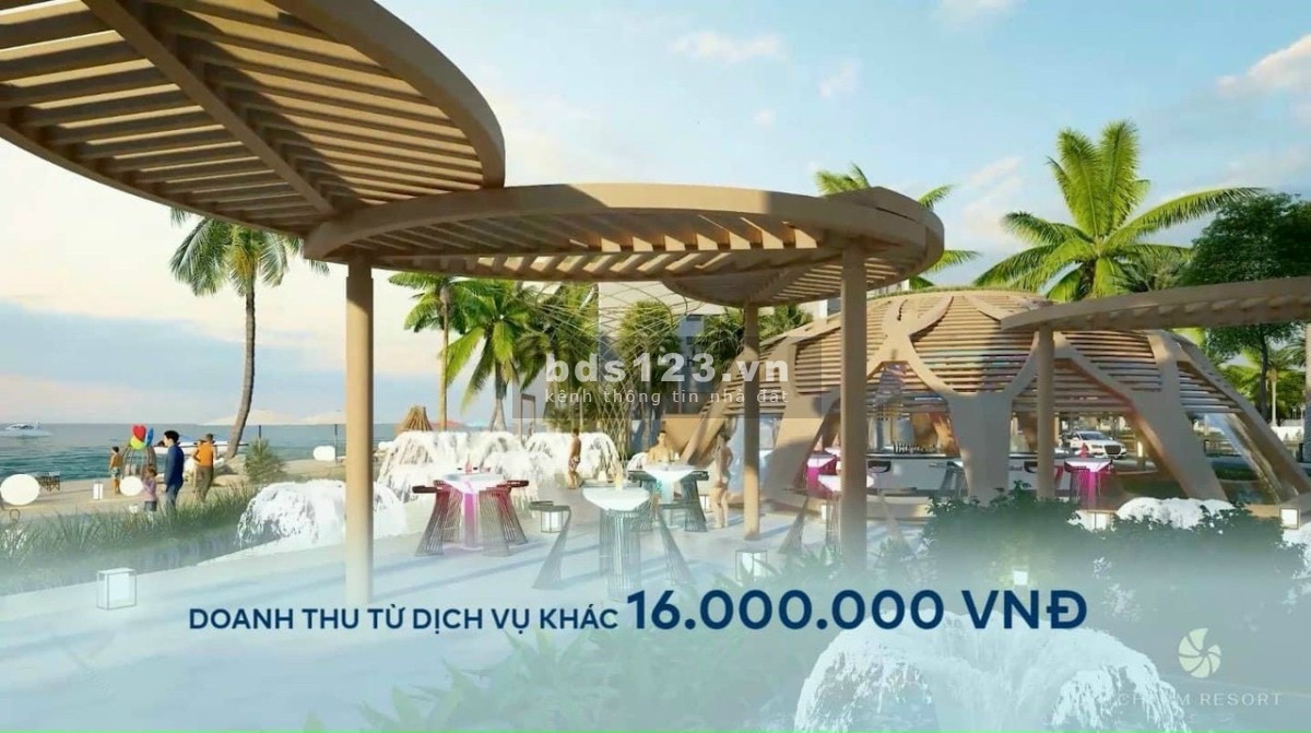 Căn hộ du lịch nghỉ dưỡng Charm Resoort Hồ Tràm giá 2,8 tỷ dt 38m2 view biển dài 3km