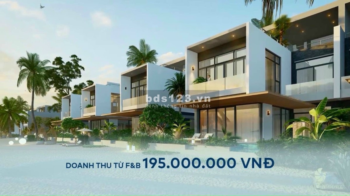 Căn hộ du lịch nghỉ dưỡng Charm Resoort Hồ Tràm giá 2,8 tỷ dt 38m2 view biển dài 3km