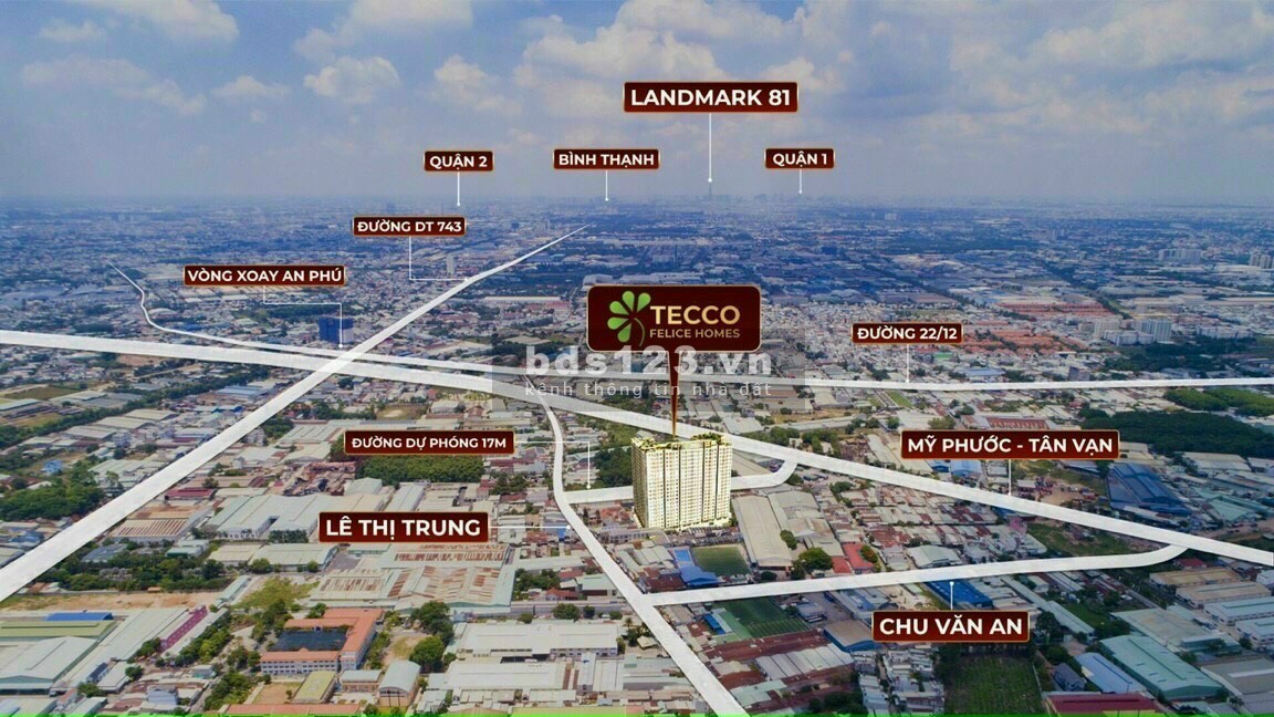 Căn hộ Tecco Felice Homes Tháng 8. CK 2%, từ 1,1 tỷ/căn. LH 0978.168.596