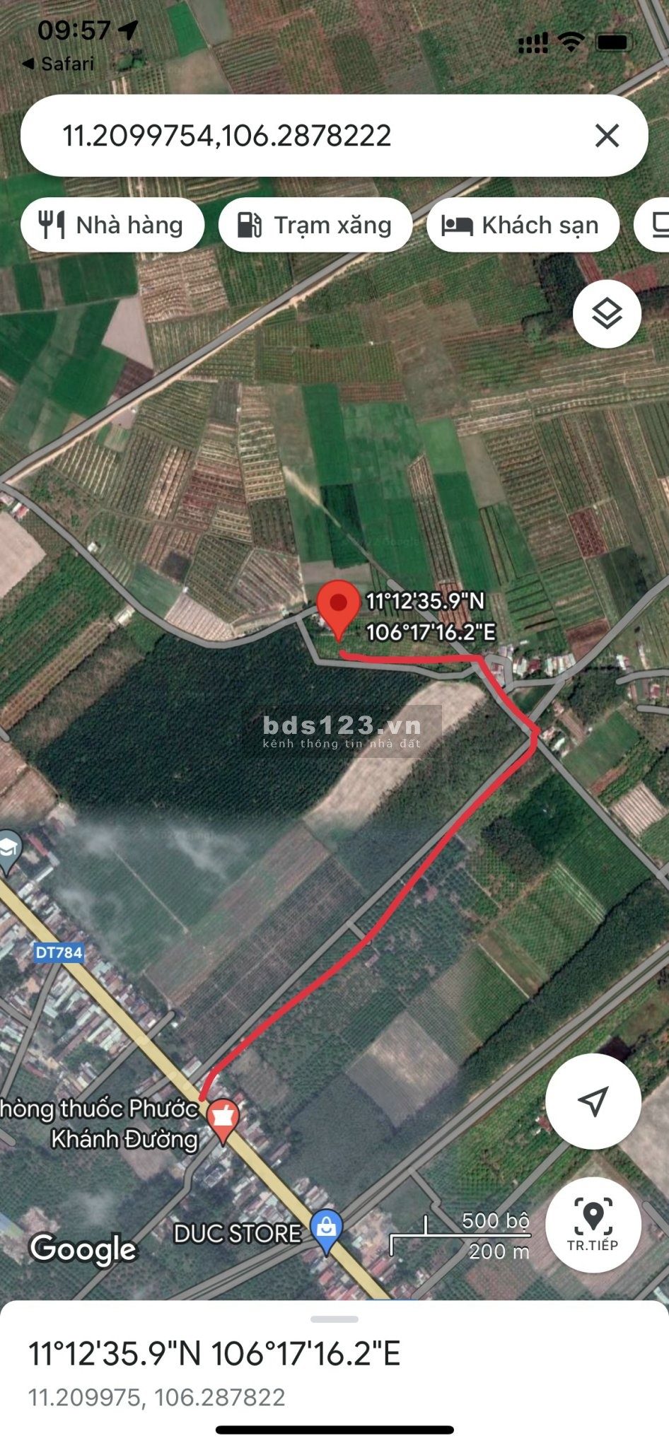 Đất đẹp giá ngộp tại Dương Minh Châu cách DT784 500m