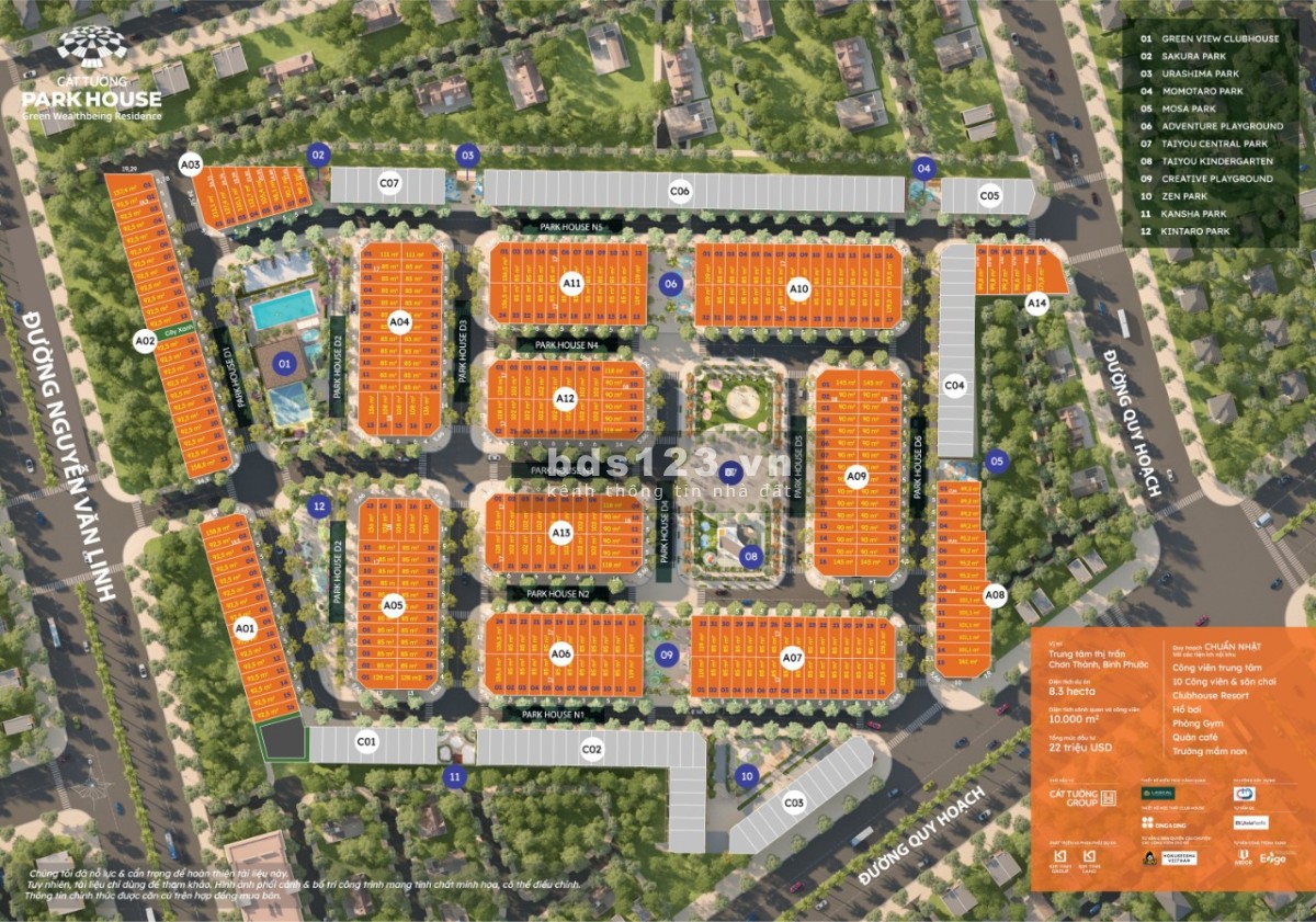 Khu Dân Cư Cát Tường Park House ( Chỉ từ 530tr) Sắp Hoàn Tất Bán Đất Nền