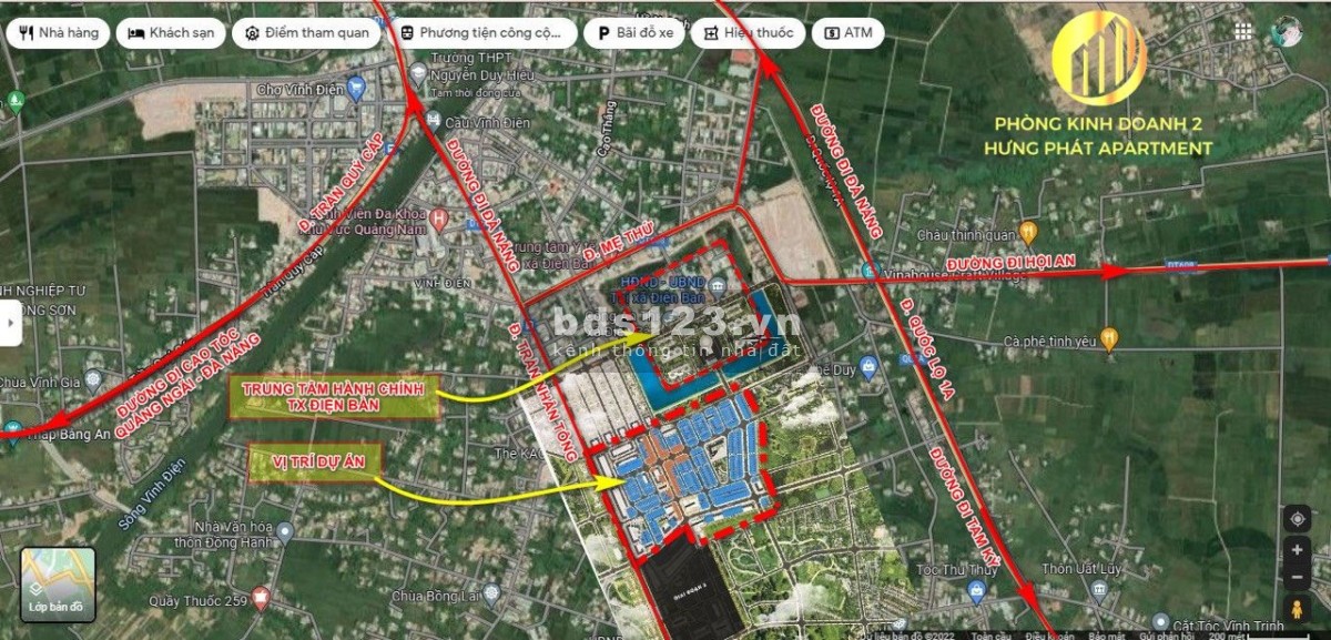 Lô đất chính chủ ngay TT hành chính TX Điện Bàn, đối lưng shophouse giá chỉ 1 tỷ 2