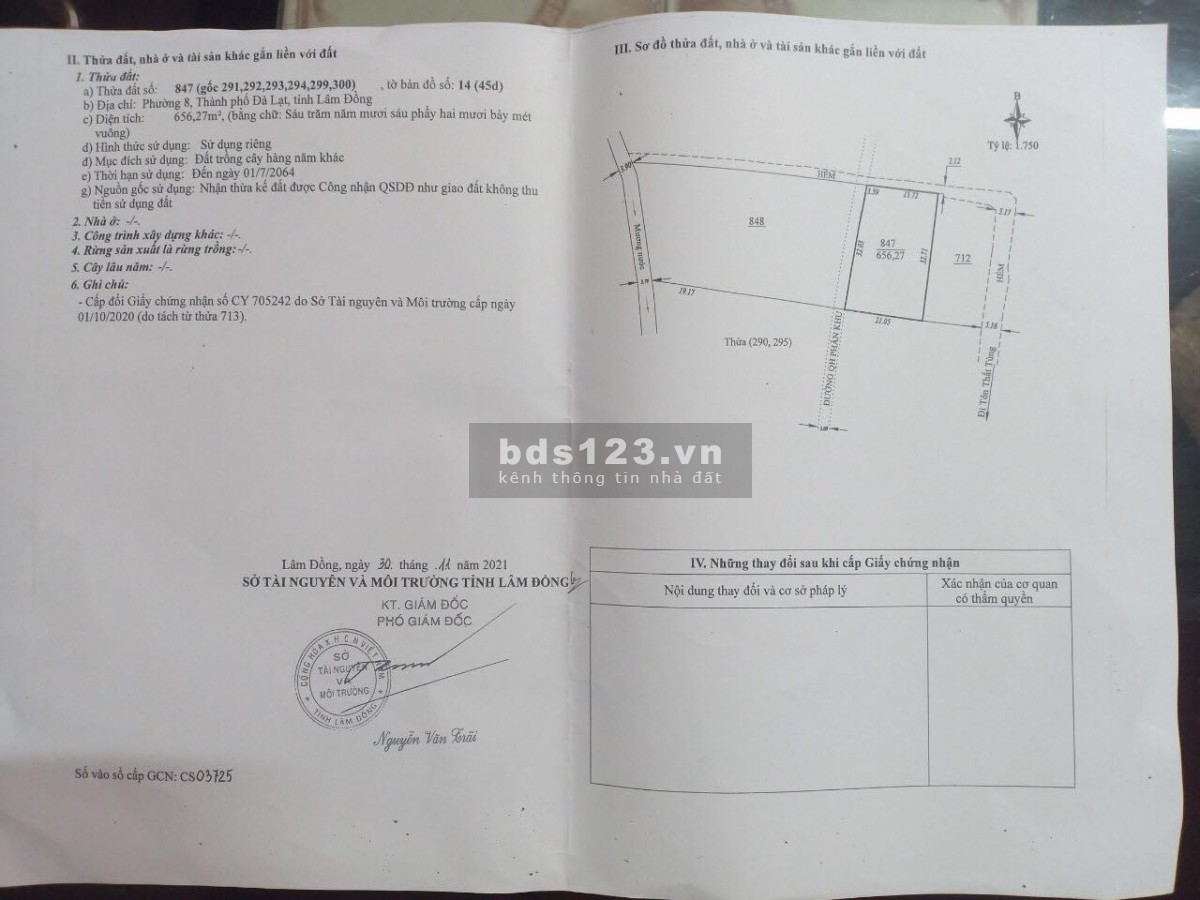 Bán nhanh lô đất nông nghiệp ngay hẻm 6b đường Tôn Thất Tùng
