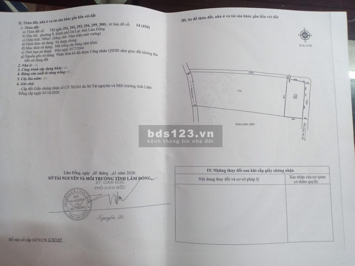 Bán nhanh lô đất nông nghiệp ngay hẻm 6b đường Tôn Thất Tùng