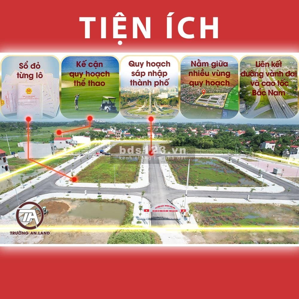 Chỉ từ 879tr/1 lô - Đất nền ven đô giáp ranh TP. Thanh Hóa đầu tư sinh lời