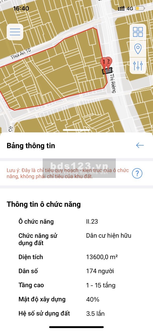 Bán lô đất diện tích 400,7 m2 2 mặt tiền đường Lê Thị Riêng, P. Thới An, Q. 12, Tp. HCM.